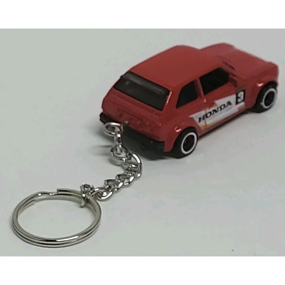 Hot Wheels '73 Honda Civic Custom Diecast 1:64 Custom Keychain